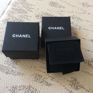 2 Authentic Chanel Earring box